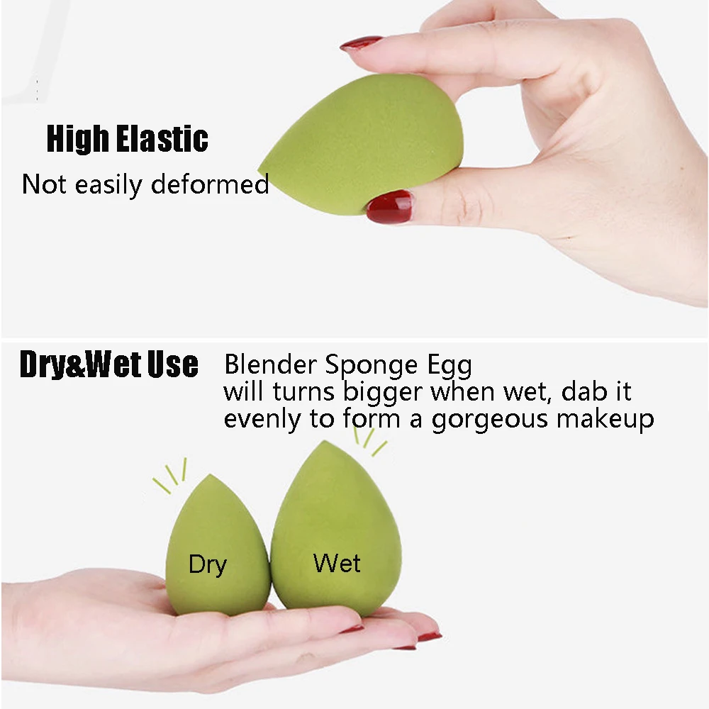 Макияж Губка Блендер профессиональная основа пуховка для пудры сухой и влажной