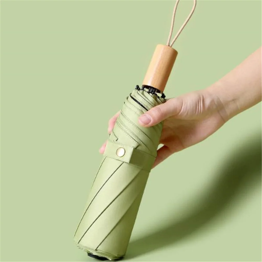 Сгибающийся втрое прозрачный зонт винил для защиты от солнца и с защитой