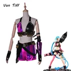 Крит лоли костюм Джинкс оригинальная кожа Волшебная форма синтетические парики волос для женщин девочек одежда для вечеринок