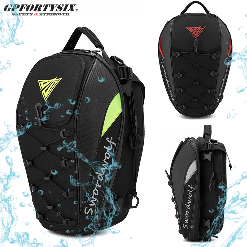 Новинка водонепроницаемая сумка для заднего сиденья мотоцикла меч|Кожаные и