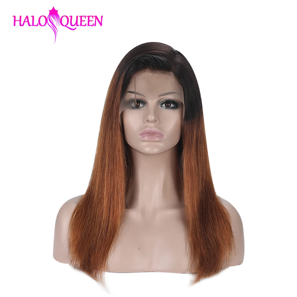 Парики из натуральных волос HALOQUEEN прямые волосы Remy 130% 150% плотность 13*4 кружевные