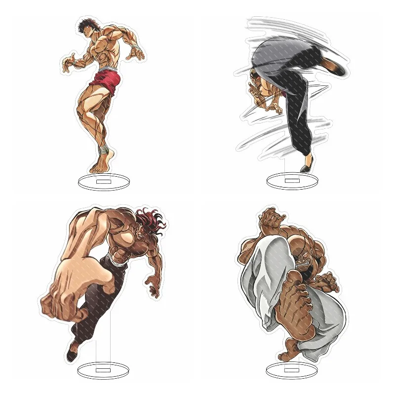 

New Anime BAKI Figure Cosplay hanma baki Hanma Yujiro Retsu Kaioh Acrylic Stand Model Plate Desk Decor Standing Sign Fans Gift