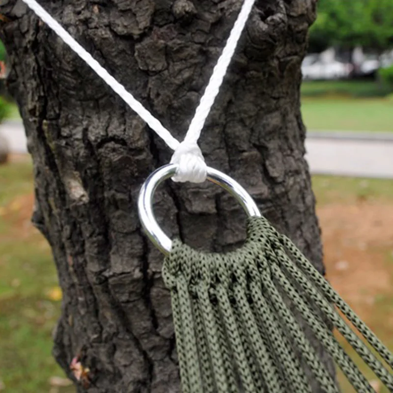 Высококачественный одинарный нейлоновый гамак для отдыха на открытом воздухе