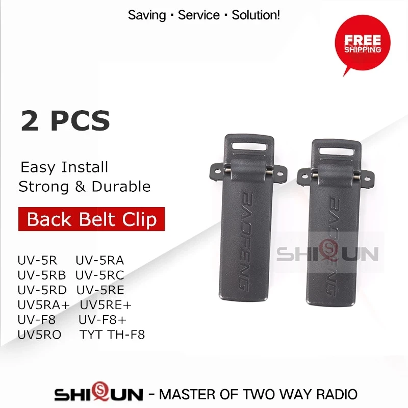 

Baofeng radios UV-5R Belt Clip for Original UV 5R Waki Taki UV-5RA UV-5RB UV-5RC TYT TH-F8 Ham Radio Walkie Talkie Accessories