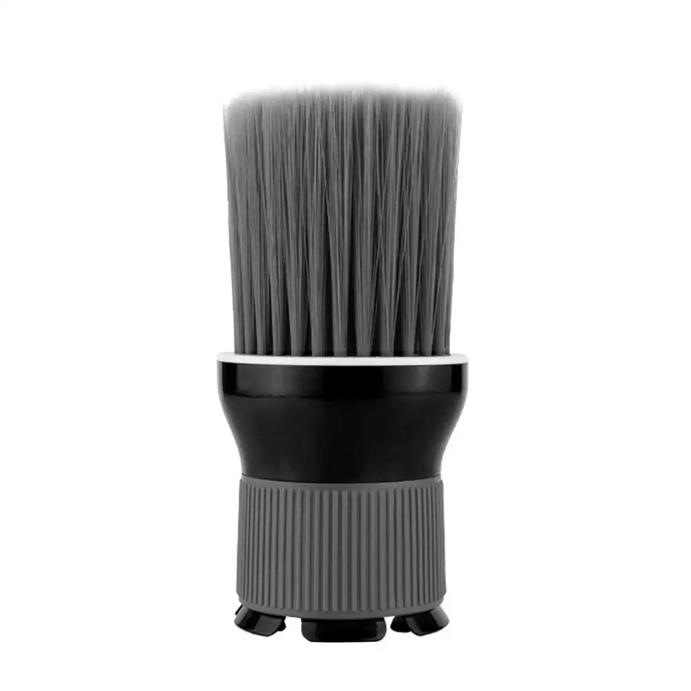 

Barber Brush Soft Barber Neck Brush Dual-purpose Neck Duster Brush With Non-slip Handle For Hairdressers Salon Barber Black