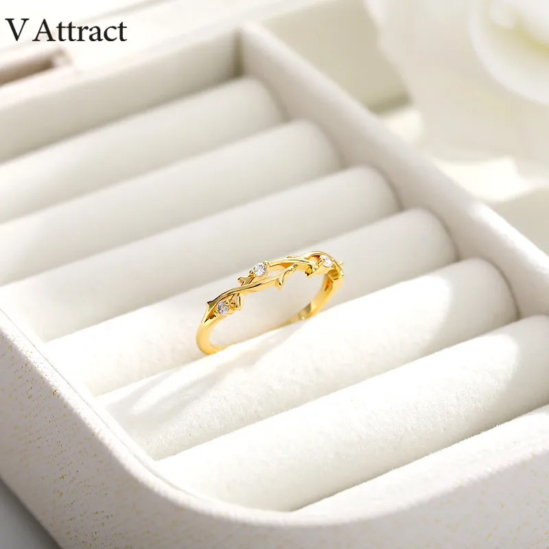 V новые шармы золотые листья оливковой ветви кольцо для женщин девушек