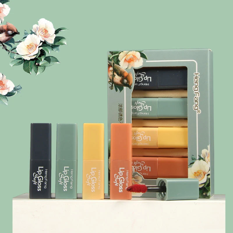 4/3 шт. блеск для губ Бархатные комплекты малышей с пигментная жидкость