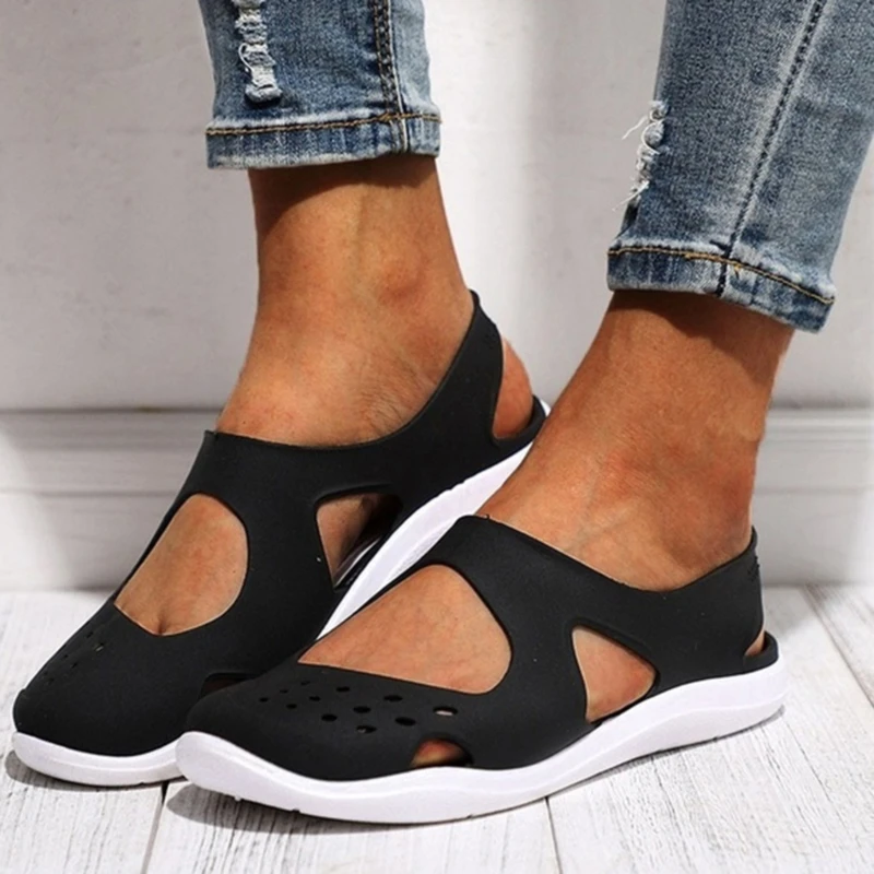 Летняя женская обувь с перфорацией Пляжные сандалии Обувь для учащихся