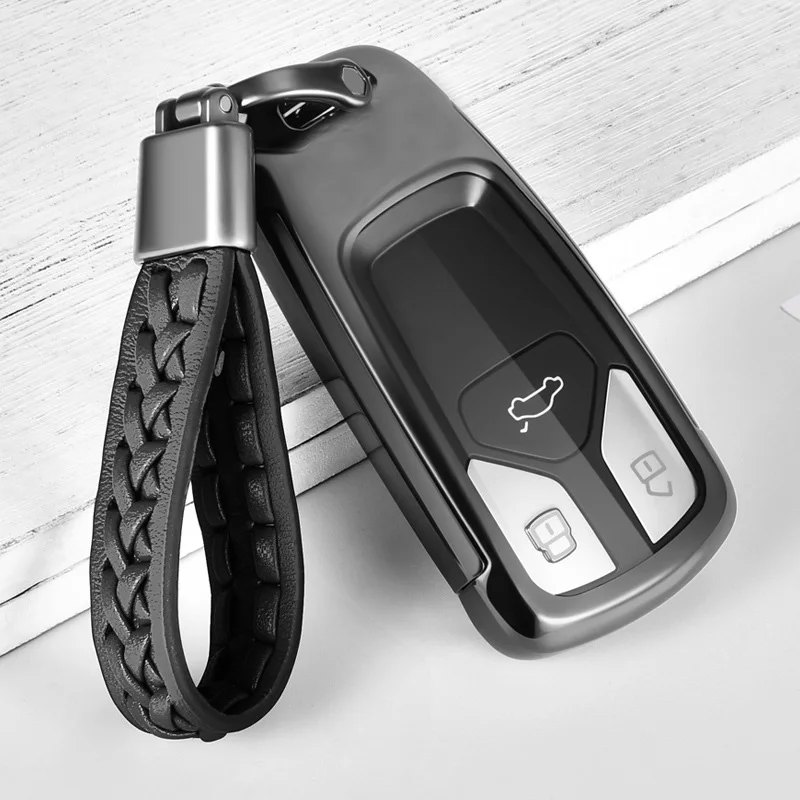 Высококачественный кожаный Автомобильный держатель для ключей ручной работы с