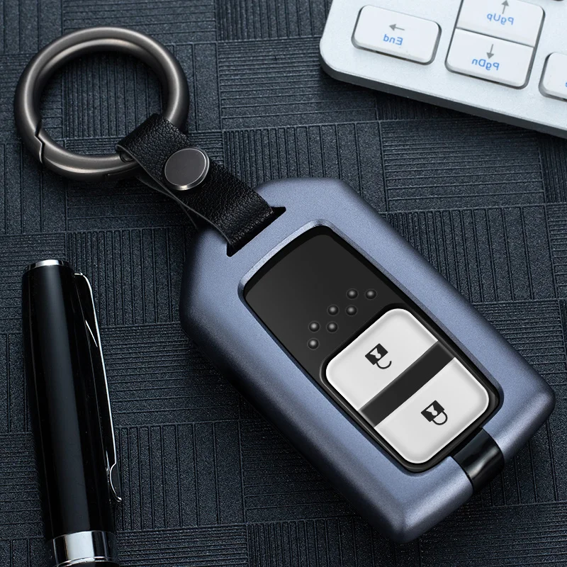 Автомобильный чехол для ключей из алюминиевого сплава кольцо Honda Civic EX Accord CR-V CRV