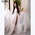 Вечернее платье с Боковым Разрезом, длинное платье макси на бретельках для фотосъемки, платье для беременных для фотосессии, платье для будущей мамы