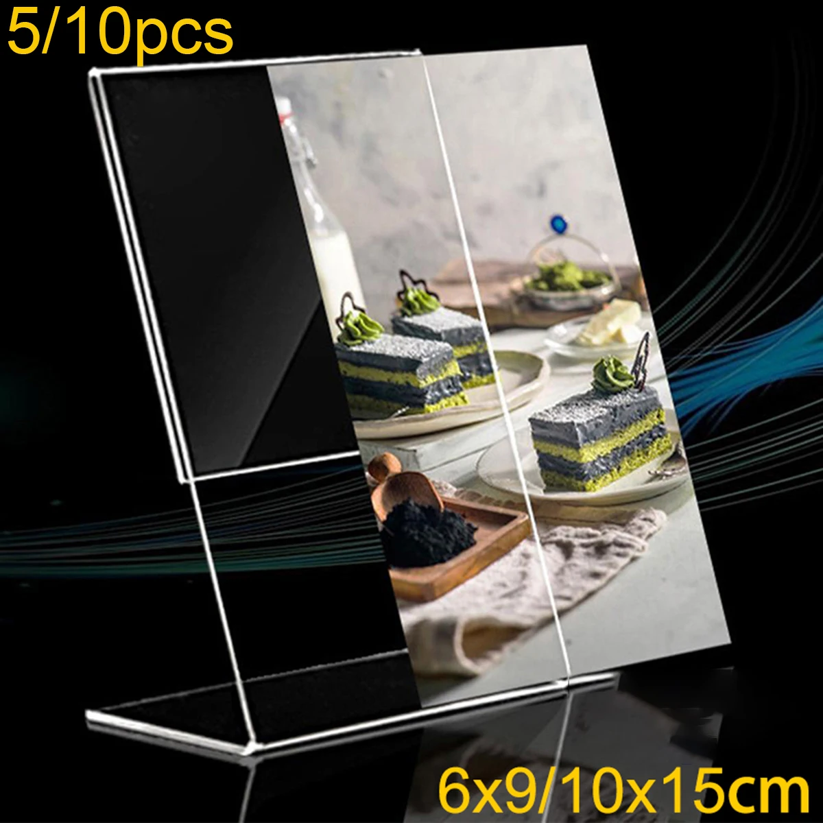

L Type Table Sign Tag Price Tag Display Stands Promotion Table Supplies
