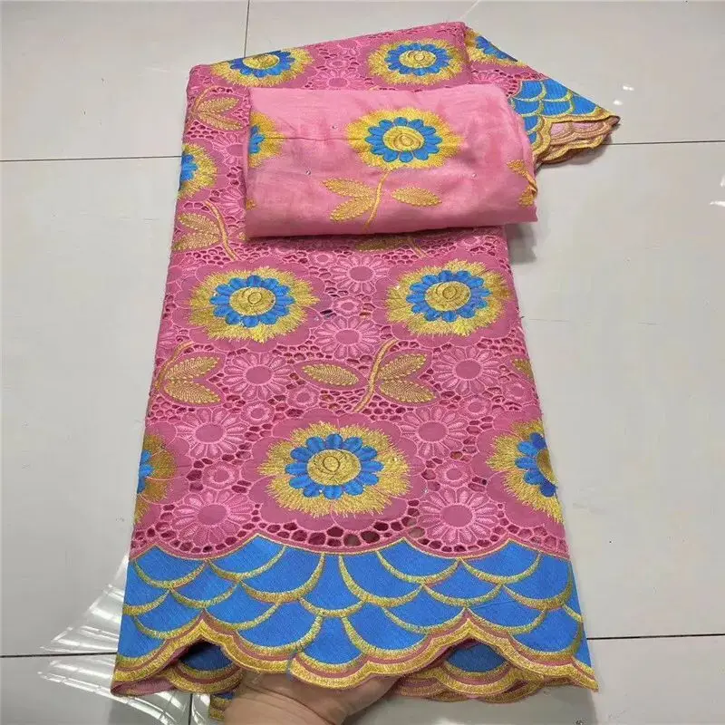 Dubai Fabric 2021 High Quality Lace Soft Swiss Voile In Switzerland Latest Nigerian For Party 7Yard | Дом и сад