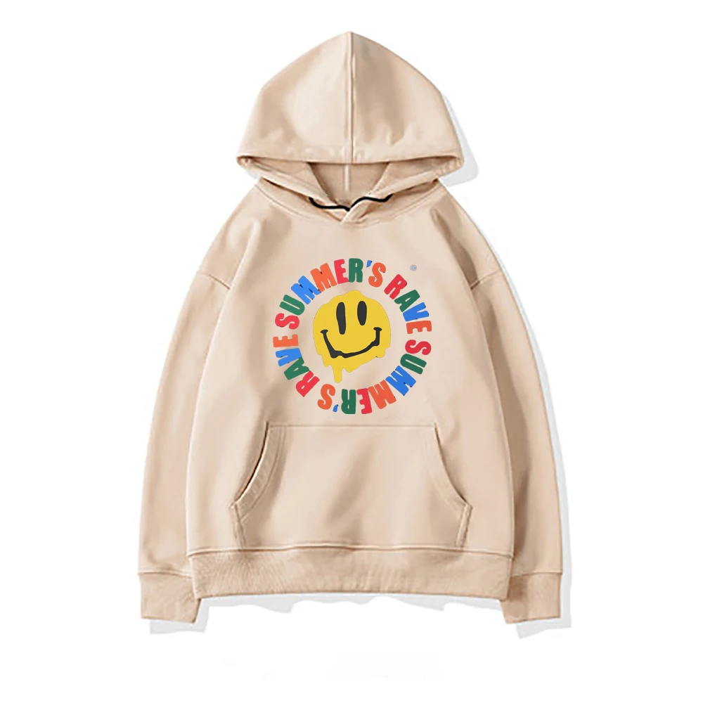 

Summer Ravs Print Woman Sweatshirt Fleece Oversized Cloting Fashion Quality Hip Hop Hoodie Autumn O-Neck Female Hoodies
