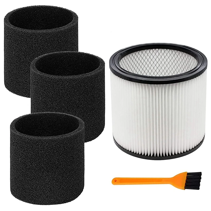 

Replacement Filter Cartridge for Shop Vac 90304 9030400 903-04-00 90350 and Foam Sleeve 90585 Vacuum Cleaner Parts