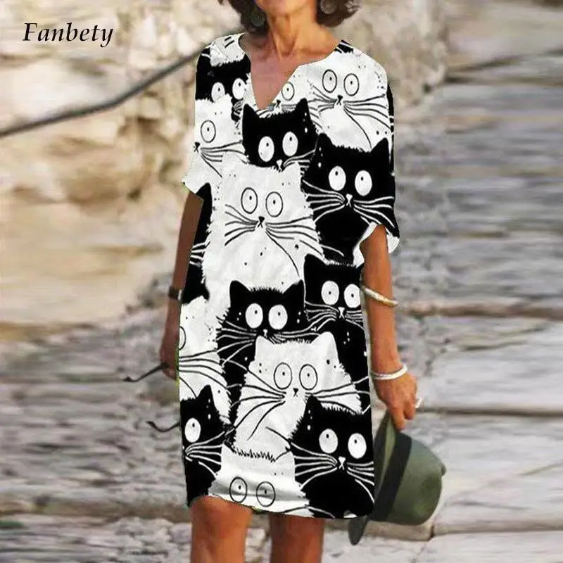 Платье-миди женское ТРАПЕЦИЕВИДНОЕ с V-образным вырезом и рукавом 2022 | Женская