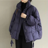 sedutmo winter fashion oversize duck down coat women pocket warm thick jackets black autumn casual parkas ed1655