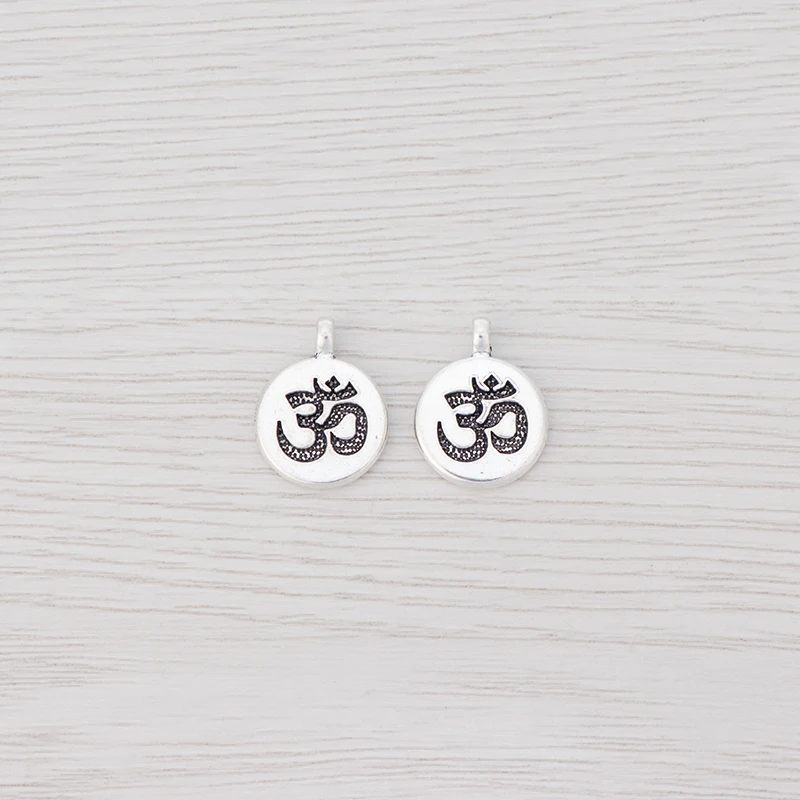 Подвески в виде круглых подвесок двусторонние для рукоделия ювелирные изделия 15