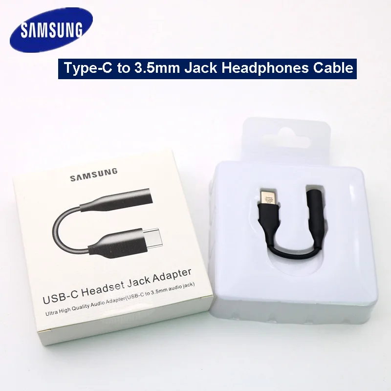Samsung оригинальный Type C 3 5 разъем для наушников кабель Переходник USB на мм AUX