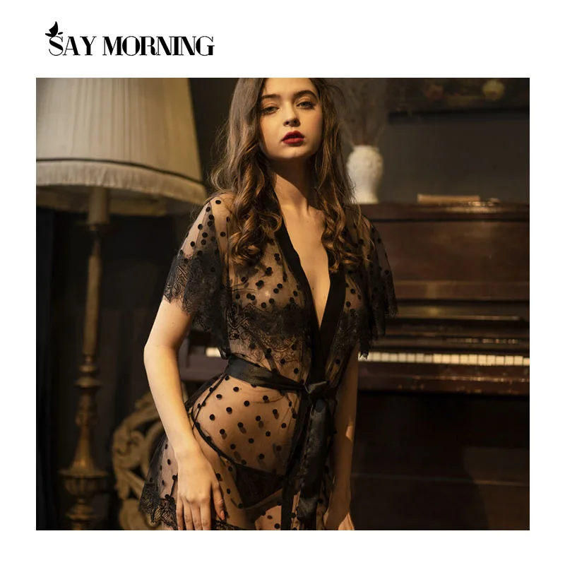 Женское кружевное нижнее белье SAY MORNING пикантная кружевная Пижама | Тематическая