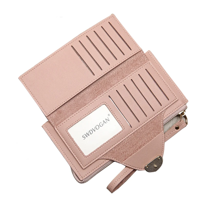 Women Wallets Female Leather Purse 2019 Fashion Brand Zipper Coin Wallet Cards Holder Ring Long Slim Purses Mobile Phone Bag | Багаж и