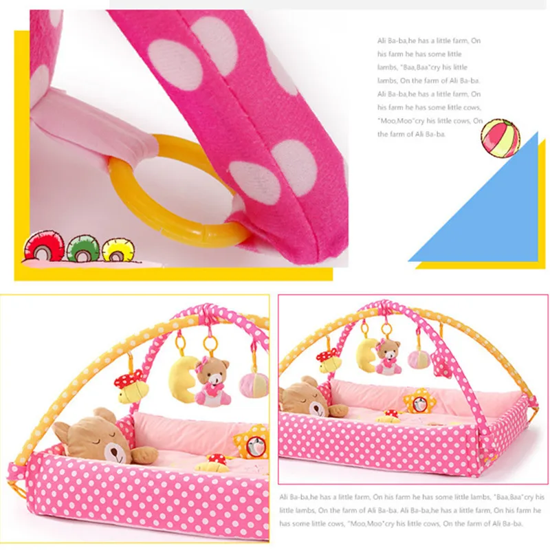 Многофункциональный Мобильный коврик для детской кроватки детский игр в