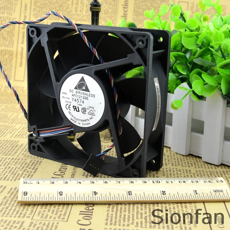 Для Delta AFC1212DE 12038 12V 1.6A большой объем воздуха 154.5CFM PWM контроль температуры