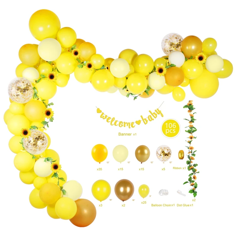 Добро пожаловать Детские воздушные шары гирлянда первый день рождения набор