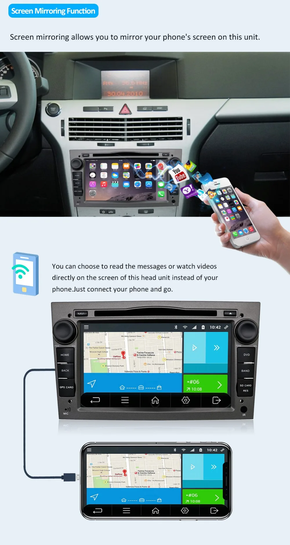 Bosion 4G+ 64G 2Din Android 9,0 радио автомобильный DVD мультимедийный плеер для Opel Vectra Corsa D Astra H рулевое колесо аудио видео wifi