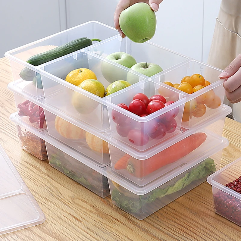 

Refrigerator Food Storage Box Kitchen Accessories Organizer Fresh Box Dumplings Vegetable Egg Holder Refrigerator Storage Boxes