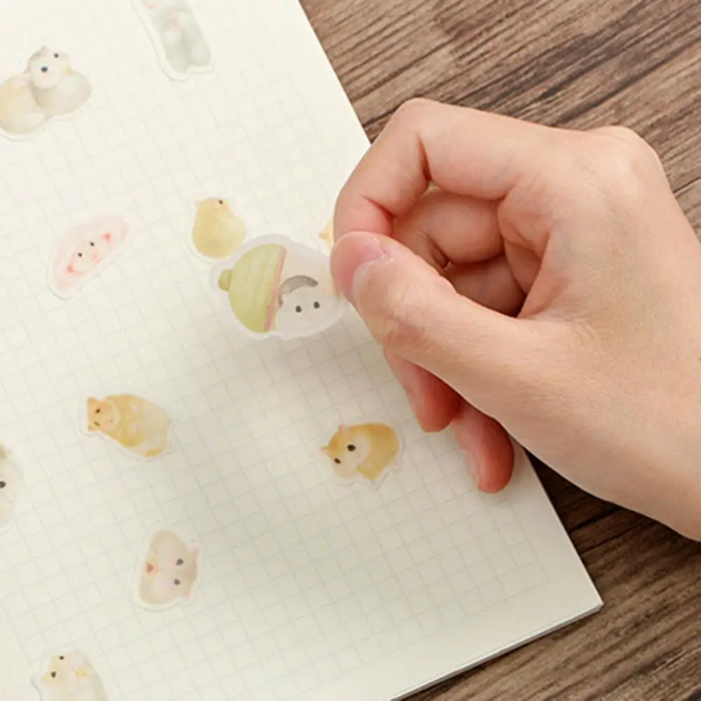 Для выведения токсинов 40 шт мультфильм Хомяк Кролик Собака стикер для украшения