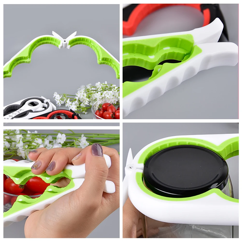 

Four In One Can Opener, Rotating And Twisting, Antiskid Handle Suitable For Elderly Patients With Arthritis