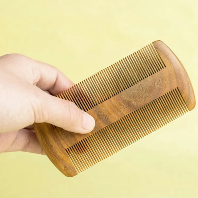 wooden hairbrush dandruff comb Wood Working Workshop Wooden Comb Tweezers Tweezer Combs Ultra-fine Teeth Encryption Children