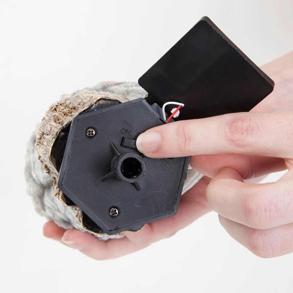 

Outdoor Garden Sculptures Lamp Owl Shape for Garden Decoration Waterproof Bird Resin Yard Garden Decor Sculptures