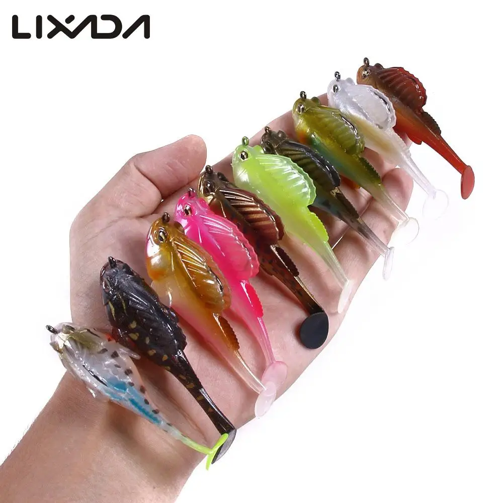 7 см 14 г рыболовная приманка свинцовая голова искусственная Мягкая пластиковая с