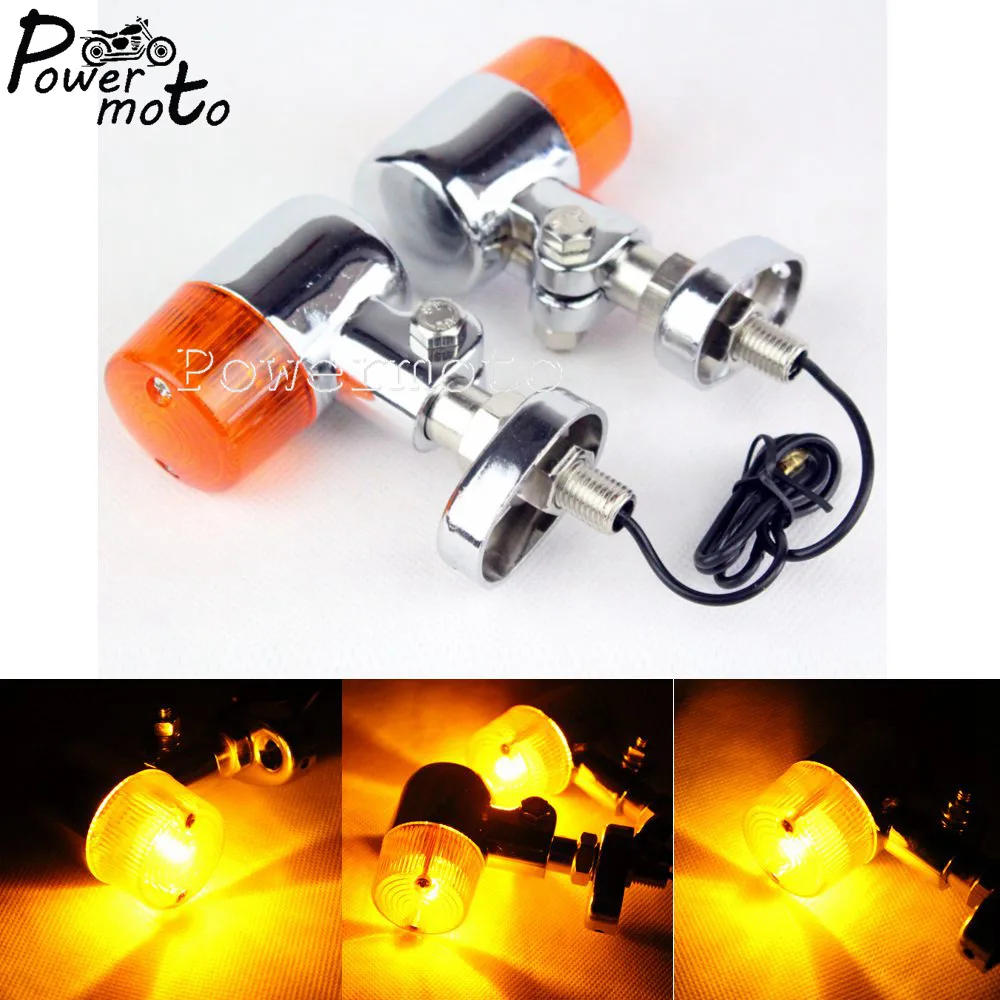 

Хромированный указатель поворота для Мотоциклов Harley, Honda, Kawasaki, Yamaha, Suzuki, 2 шт.