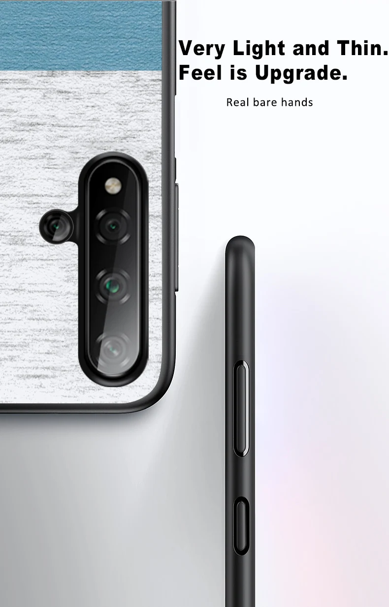 Nova 5t чехол MOFI для huawei nova 5t ударопрочный чехол для задней крышки роскошный противоударный тканевый бизнес Чехол