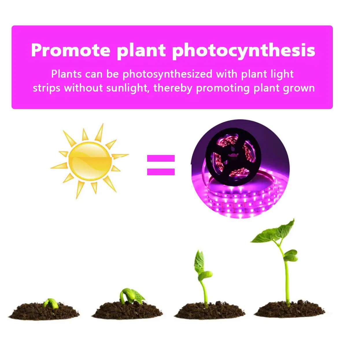 

LED Plant Grow Lights Full Spectrum Phytolamp for Plants Flowers Phyto Tape SMD 2835 LED Strip for Greenhouse Grow Tent 3M