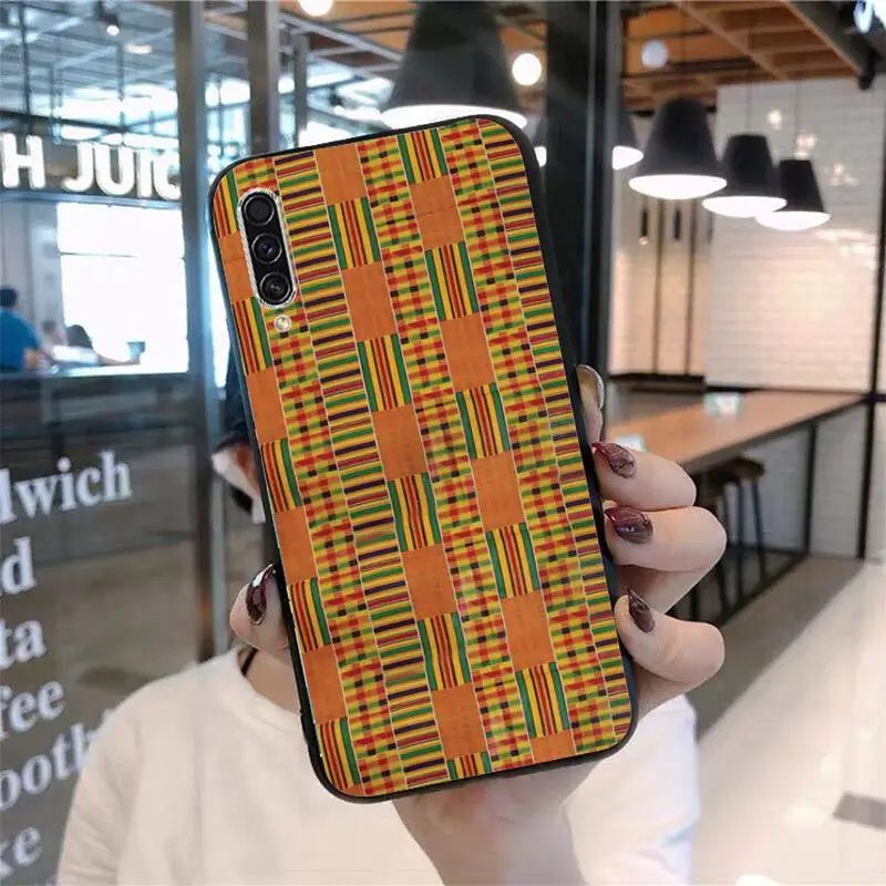 

African style fabric print Phone Case For Samsung Galaxy M10 20 30 A 40 50 70 71 6S A2 A6 A9 2018 J7 CORE PLUS STAR S10 5G C8