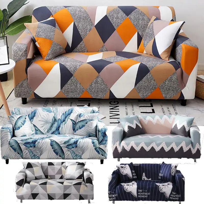 

29 SpandexStretch Sofa Cover Dust Proof Elastic Slipcovers for Living Room Couch Covers Single/Two/Three/Four Seat