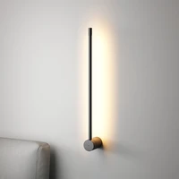 modern led minimalist wall lamp fixture luminaire line wall sconce light home decorate aisel stairs corridor nordic warm lights