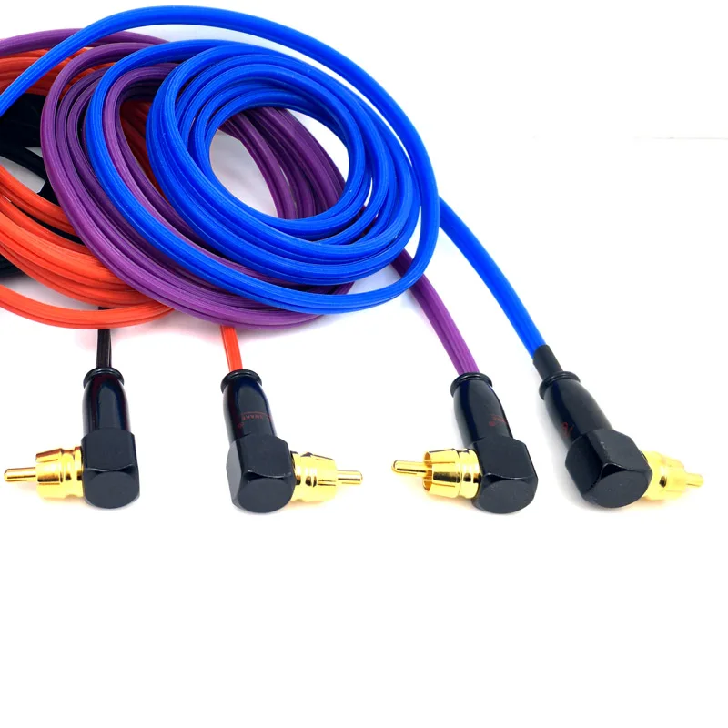 Silicone RCA Tattoo Clip Cord Permanent Makeup 180cm Length With Copper Head Tattoo Clip Cord For Tattoo Gun Power U-PICK Color