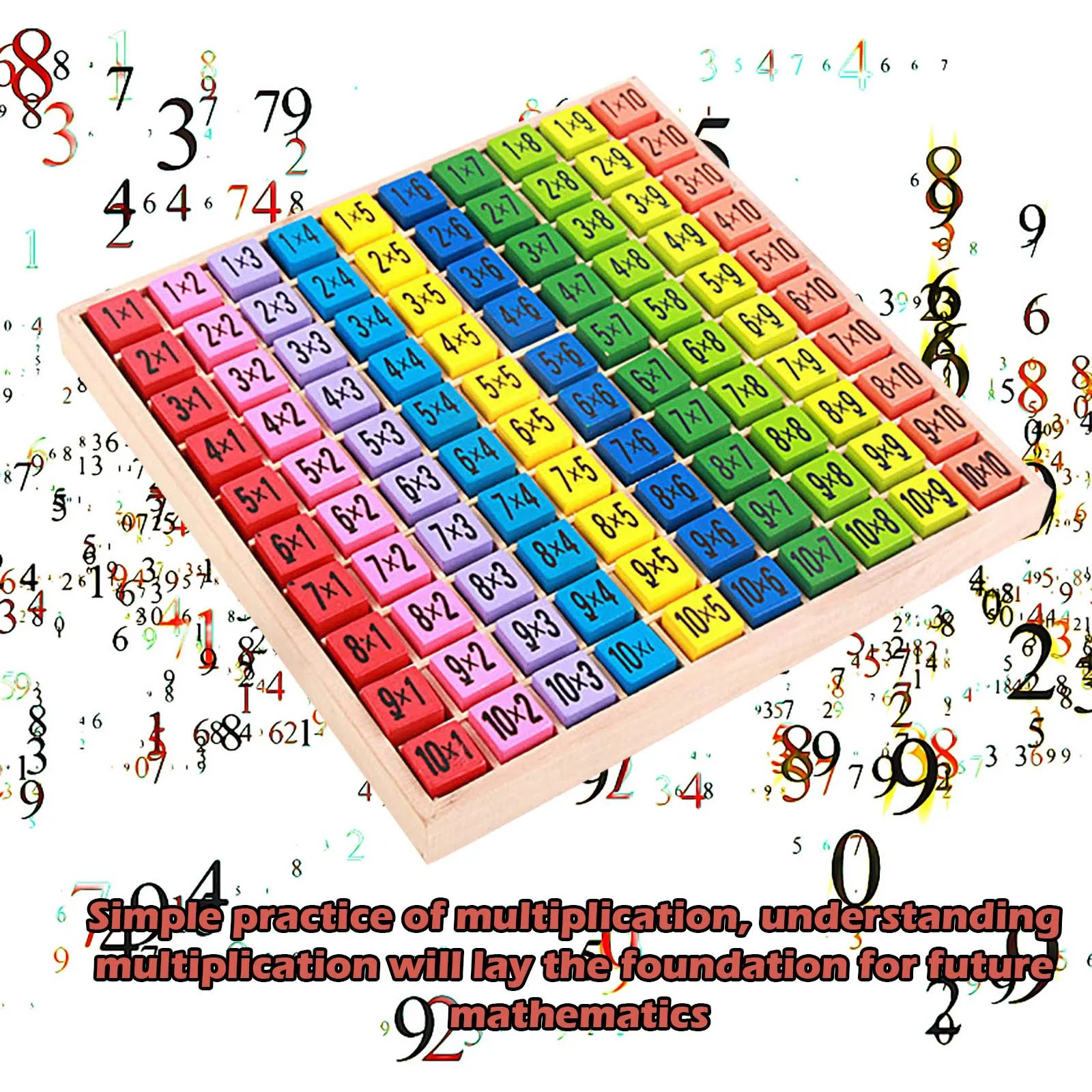 

multiplication math board game Wooden Math Learning Board Toy Multiplication Educational Building Block Toy