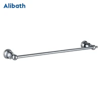 wall mounted bathroom long solid brass towel bar bathroom towel single pole towel rack bathroom hanging rod chrome