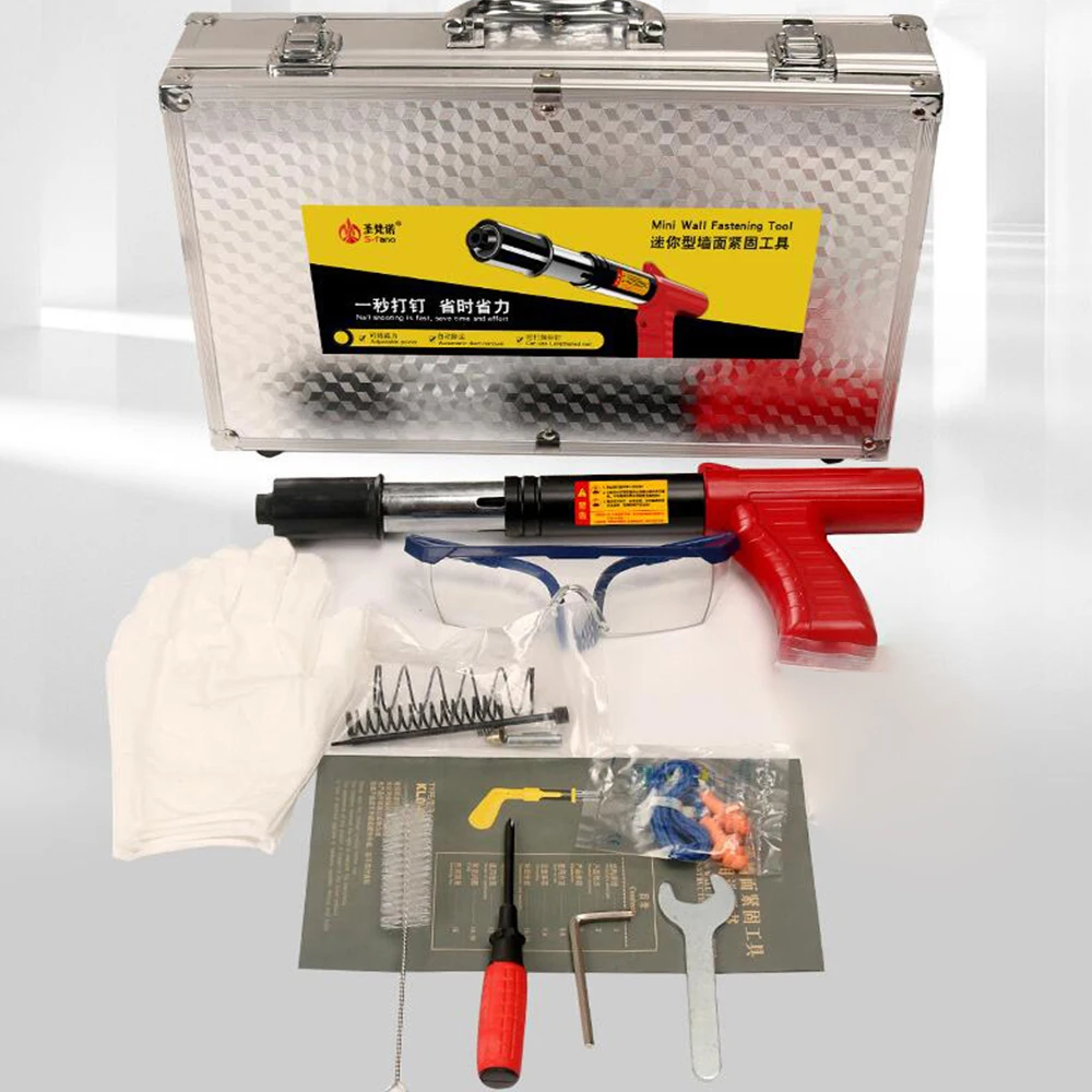 

Manual Steel Nail Gun Concrete Wall Anchor Wire Slotting Ceiling Artifact Adjust Power Automatic Slag Silencer Rivet Gun Tool