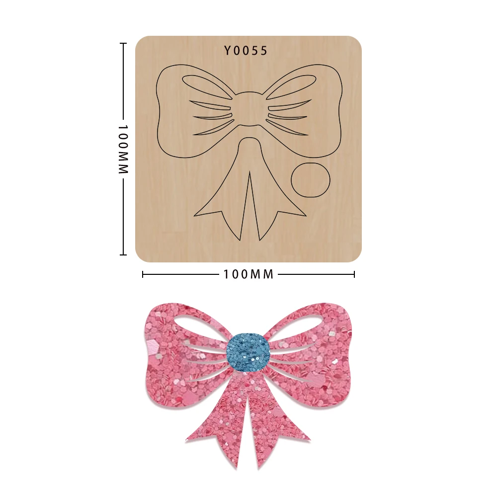 

SMVAUON Bow Bowknot Cutting Dies Wood Scrapbooking Knife Mold Non-woven Cutting Suitable For Common Big Shot And Sizzix Machines