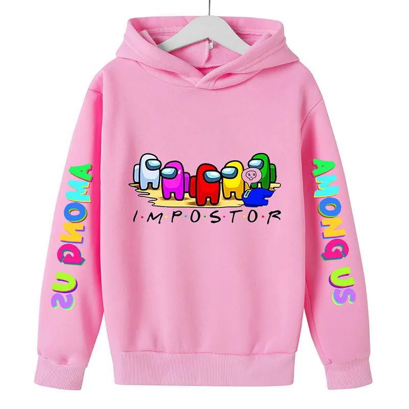 

2021 Children's Clothing Among Us Boys Girls Tops Hoodie Kids Hoodie Imposter Graphic Kids Sweatshirt 4T-14T
