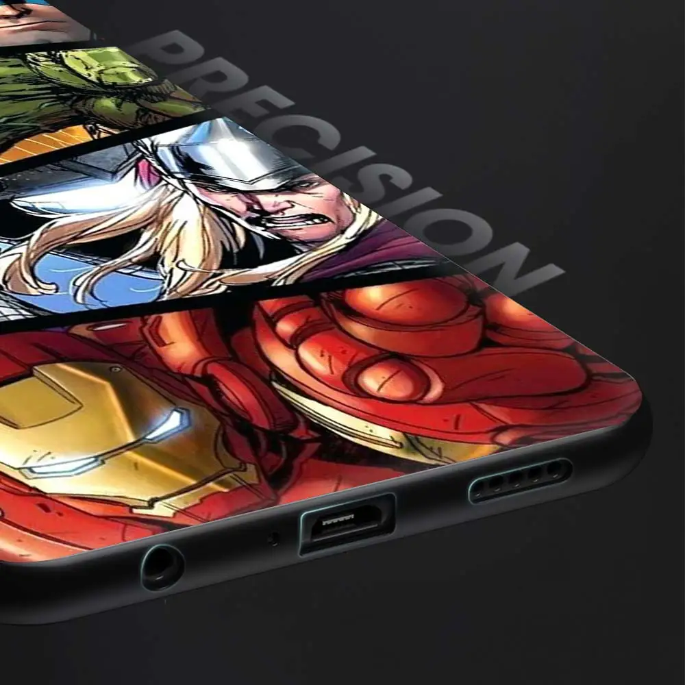 marvel heroes the avengers silicone phone case for realme 8 7 6 pro 7i c21 c21y c15 c12 c11 c3 xt gt master x50 pro 5g bag cover free global shipping