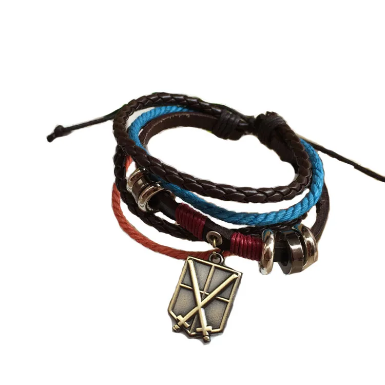 

New Arrival Anime Attack On Titan Toys Action Figure Investigation Corps Freedom Wing Sign Bracelet Fans Gift