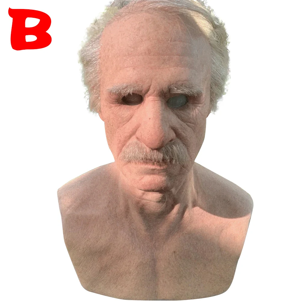 Новые головные уборы для пожилых мужчин на маскарад Хэллоуин реалистичные DOD886 |